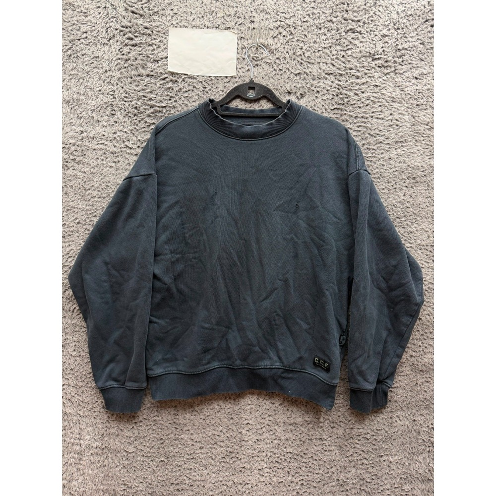 Filson C.C.F Relaxed Fit Fleece Crewneck Pullover Sweater Black Mens Size XS